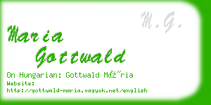 maria gottwald business card